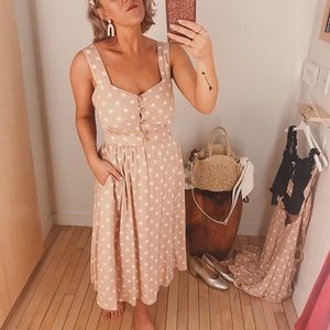 Reformation Lanai Dress in Mink